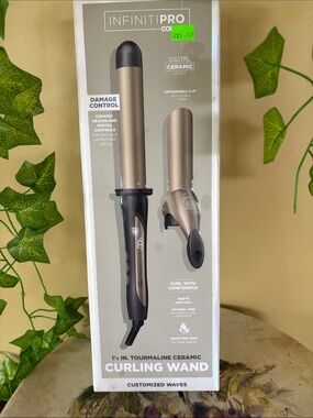 Gold 1¼ in. Tourmaline Ceramic Curling Wand